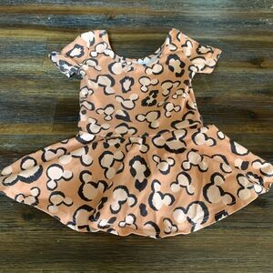 Wild Rich Kids Mickey Animal Print Dress Size 3/4